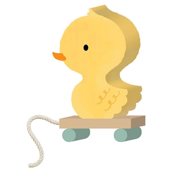 Wooden Rubber Duck Ornament