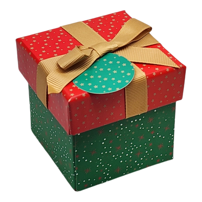 Gift Box Cube for Gift Cards - 3" x 3" - Stars