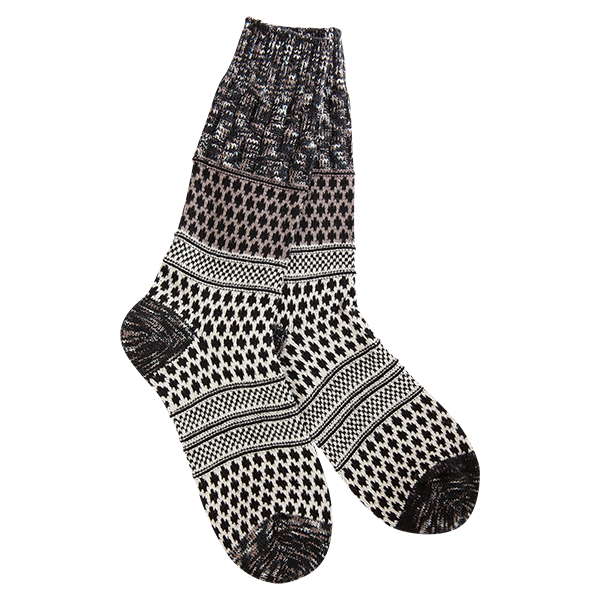 Weekend Collection Gallery Textured Crew Sock -Nightfall  Multi