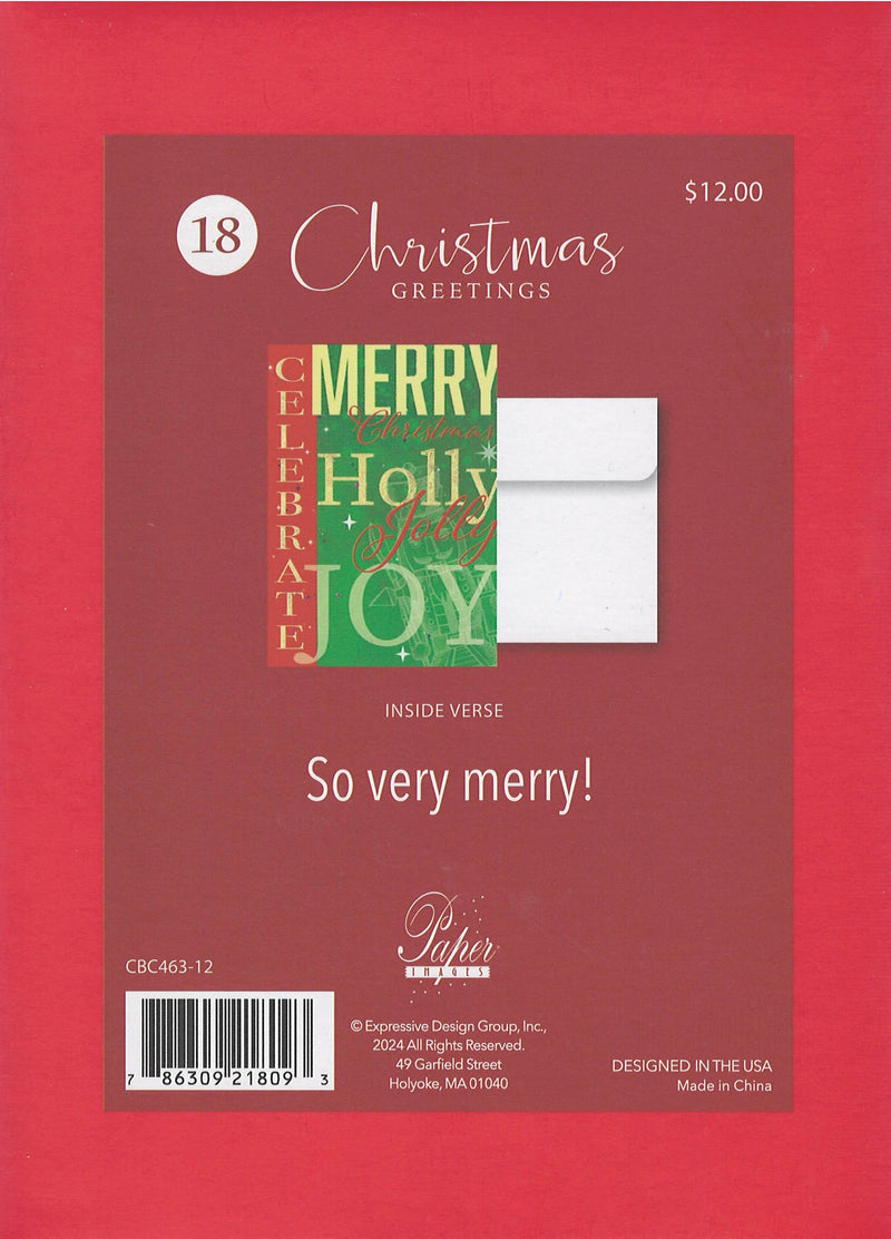 Holiday Memories Boxed Cards - Set of 18 - Greetings