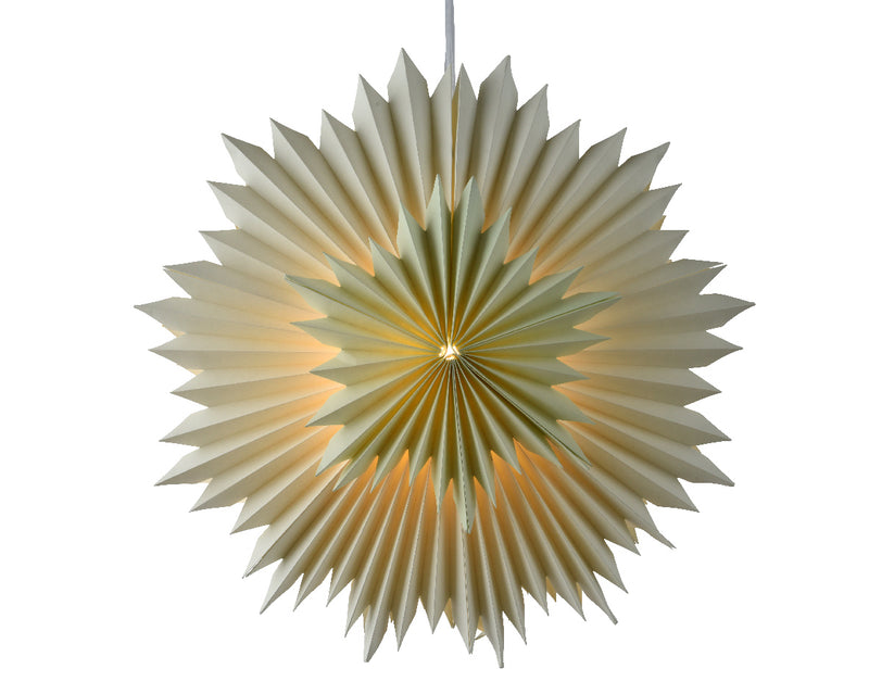 LED Lighted Paper Bi-level Star -16 Inch