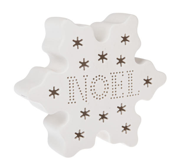 LED Light Up Snowflake Figurine - Noel