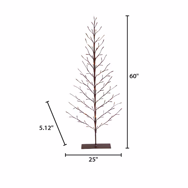 5 Foot Brown Decor Tree with LED Lighting