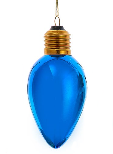 Glass Oversized C7 Bulb Ornament -