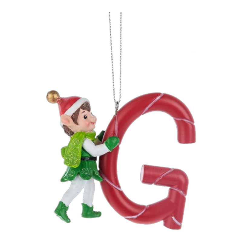 Kindness Elves Monogram Ornament -