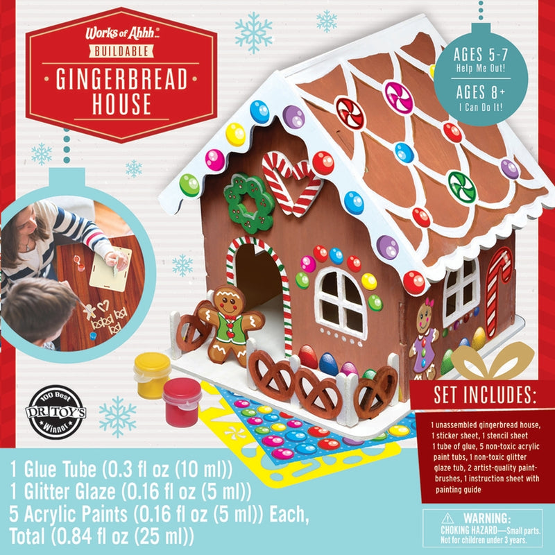 Buildable Gingerbread House Craft Set