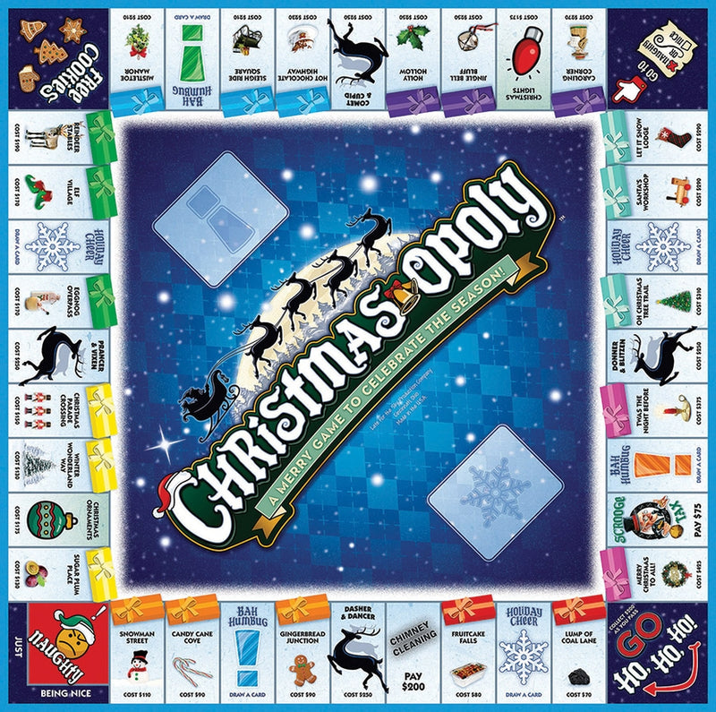 Christmas  Opoly Board Game