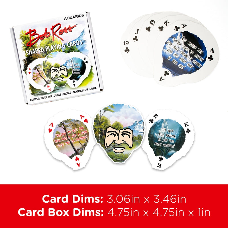 Bob Ross Shaped Playing Cards