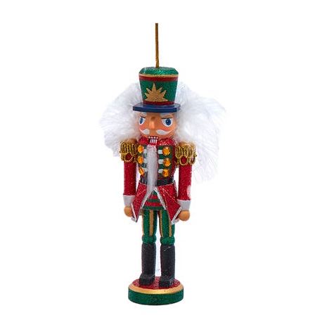 5 Inch Hollywood Nutcracker Ornament - Red Soldier