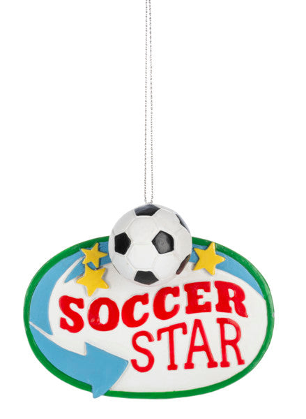 Sports Star Ornament - Soccer