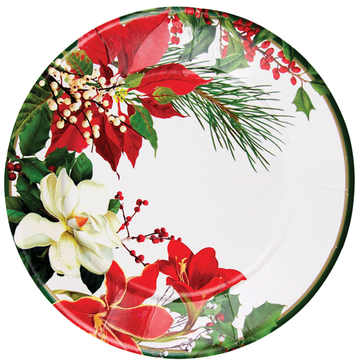 Christmas Garden Dinner Plates