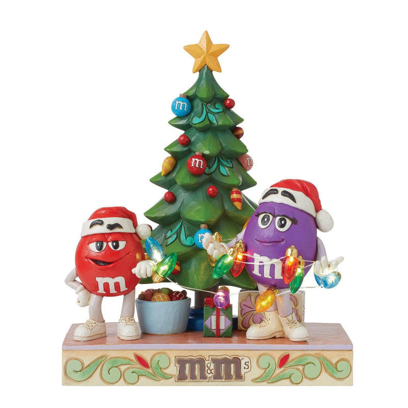 M&M'S Purple/Red Character Tree Figurine