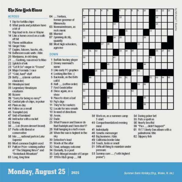 New York Times Crossword Page-A-Day Calendar 2025