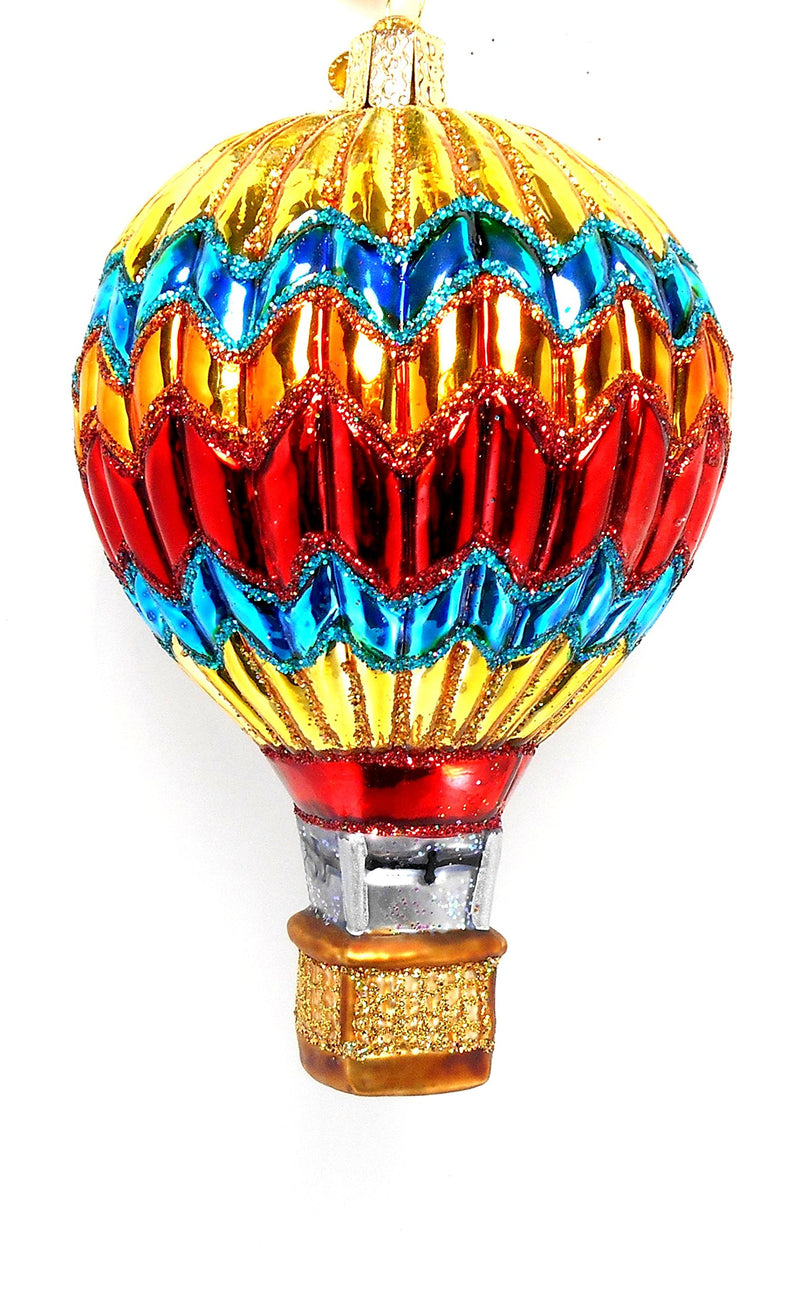 Hot Air Balloon (A) - Gold Zigzag - The Country Christmas Loft