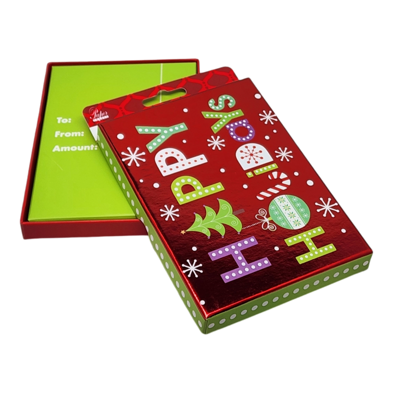 Gift Card Box - Rectangle - Happy Holidays