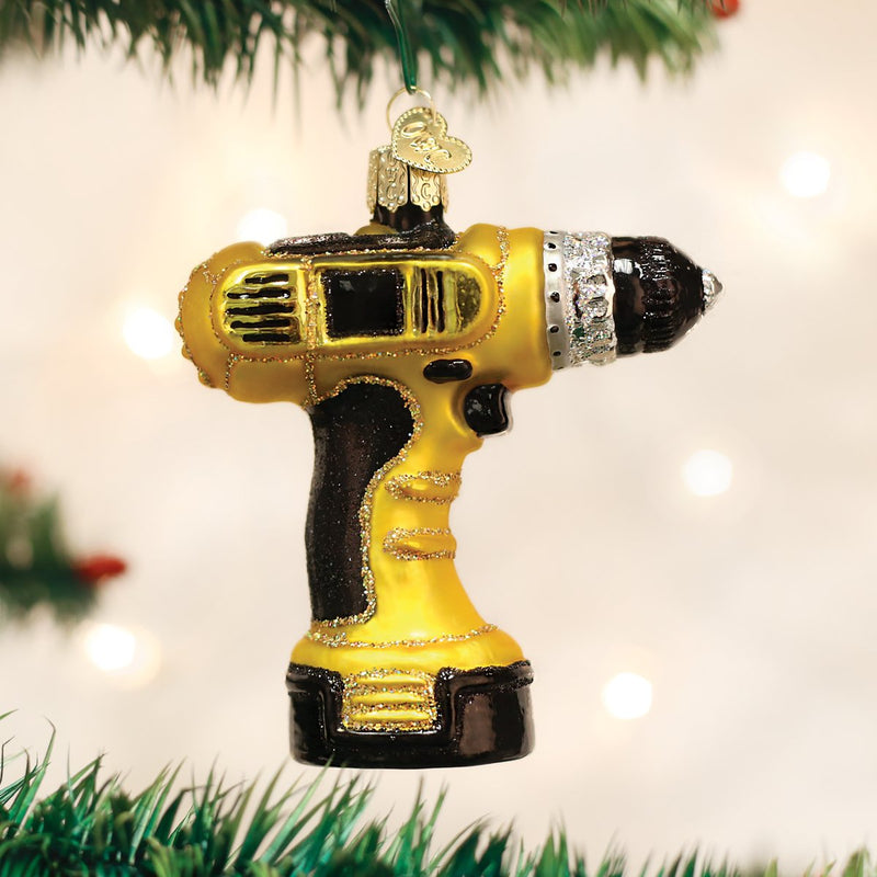 Power Drill Glass Ornament - The Country Christmas Loft