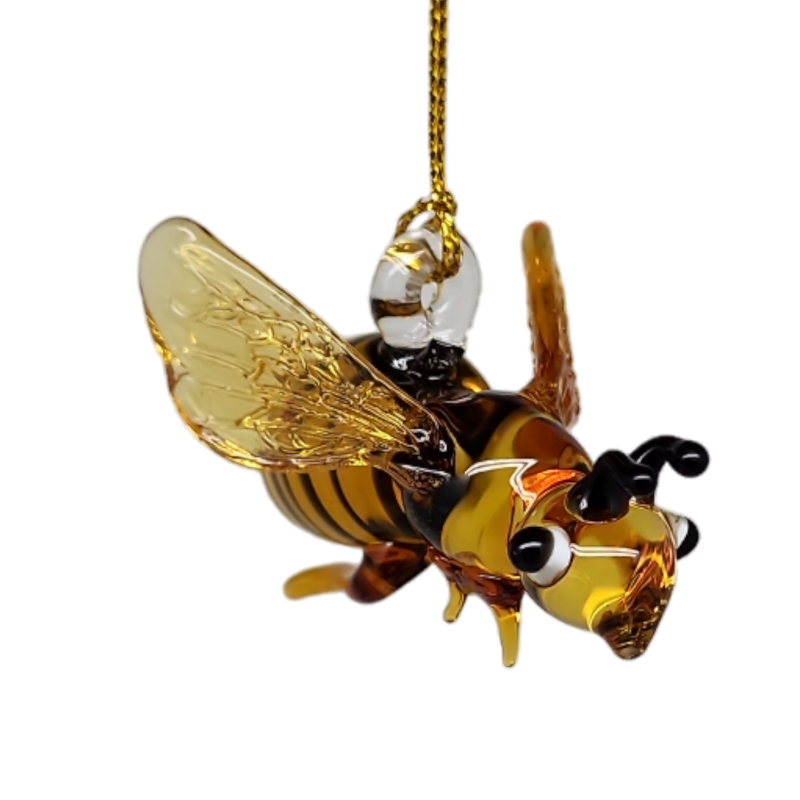 Egyptian Blown Glass Ornament - Honey Bee