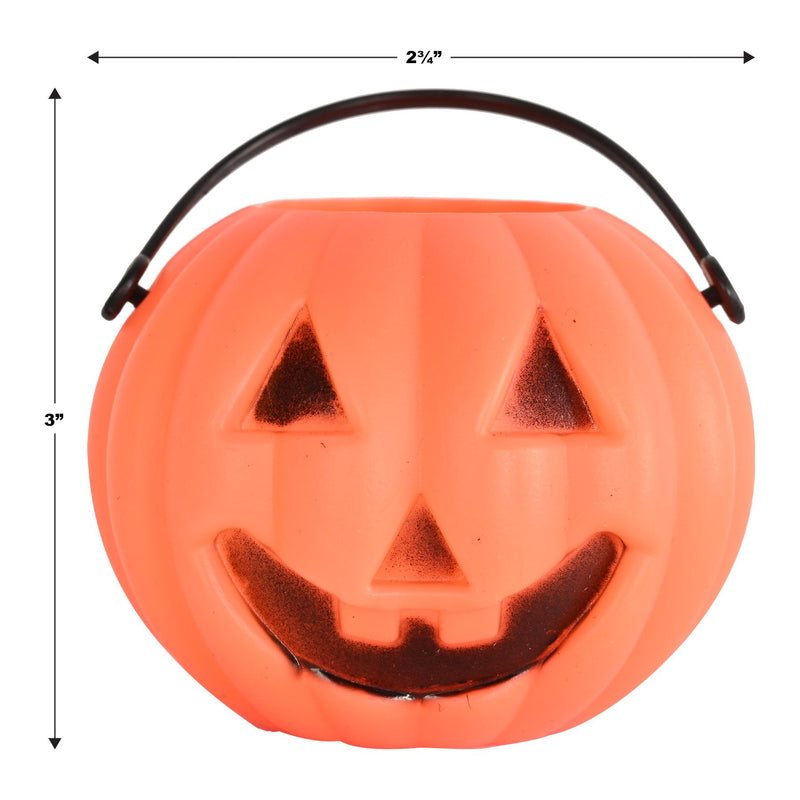 Plastic Miniature Pumpkin Buckets