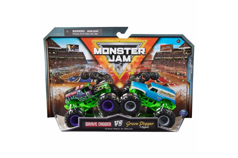 Monster Jam - 1:64 scale die-cast 2-Pack - Grave Digger  VS Grave Digger The Legend