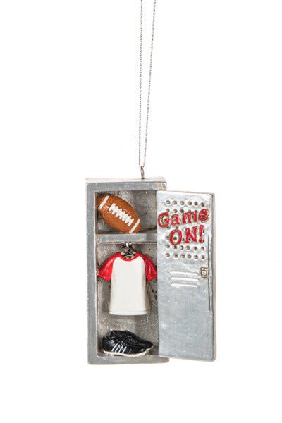 Gym Locker Ornament - Football