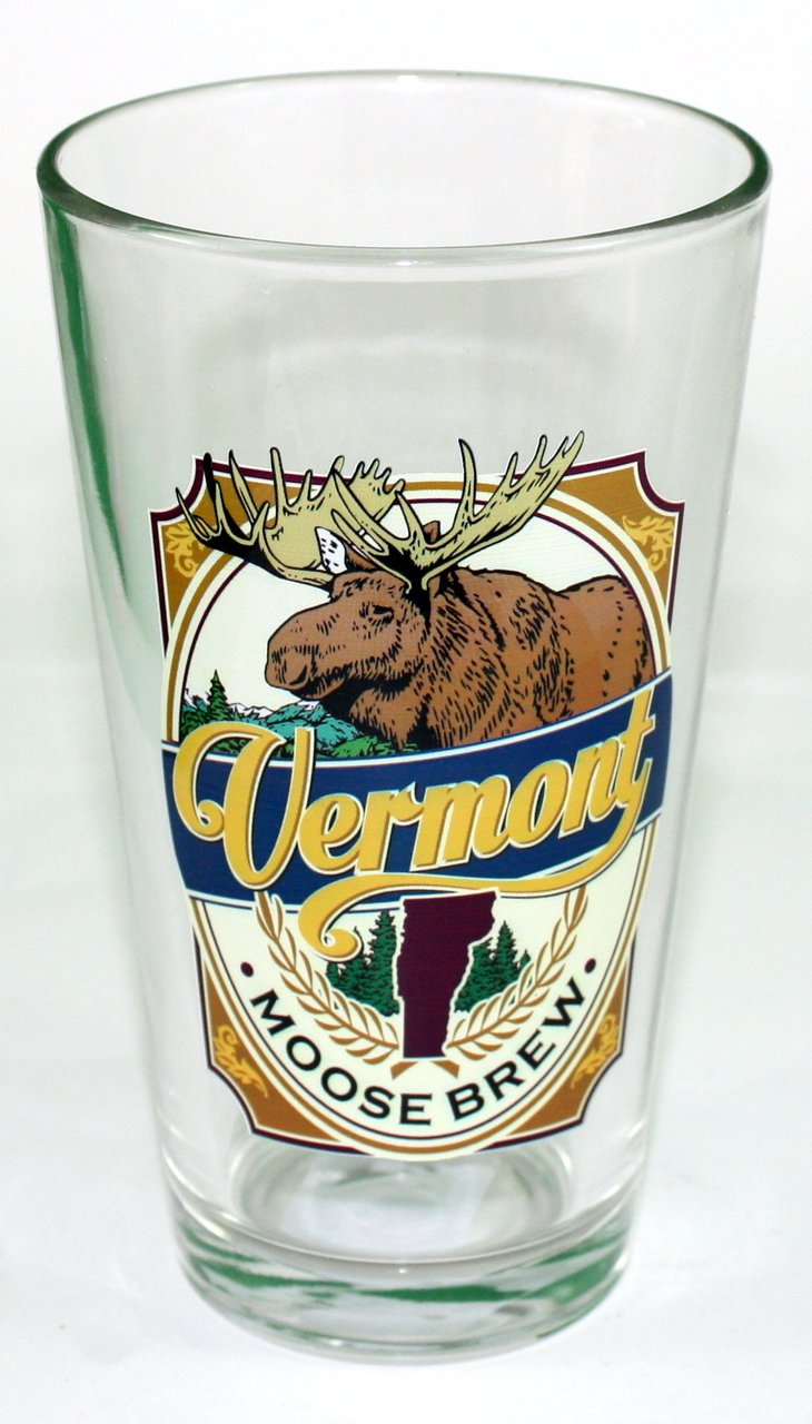 Moose Brew Pint Glass