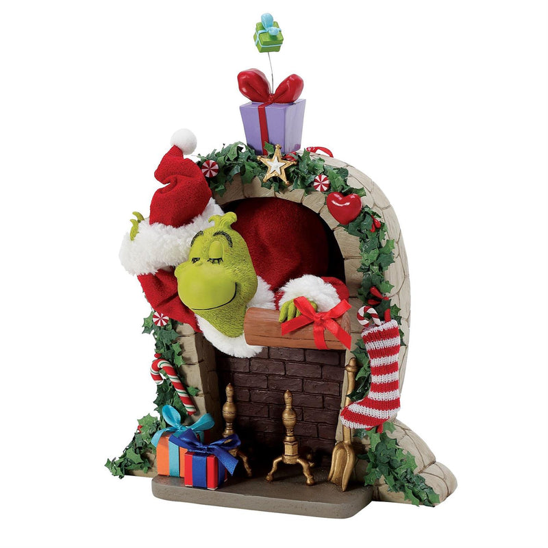 Grinch Up the Chimbley Figurine