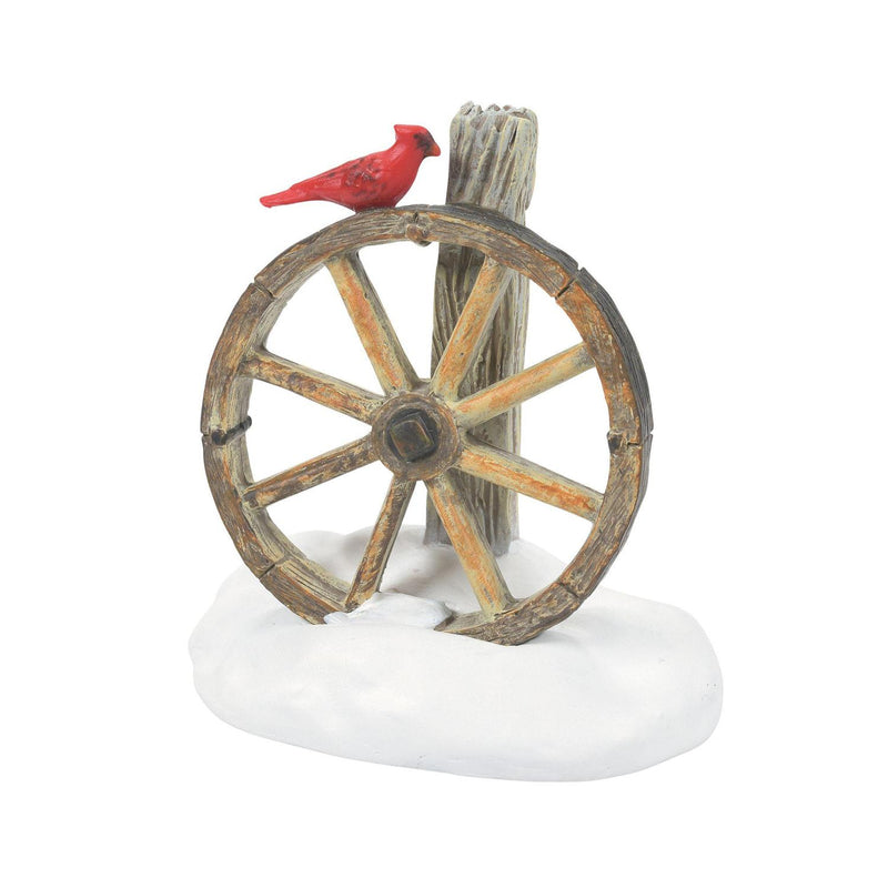 Cardinal Christmas Wagon Wheel