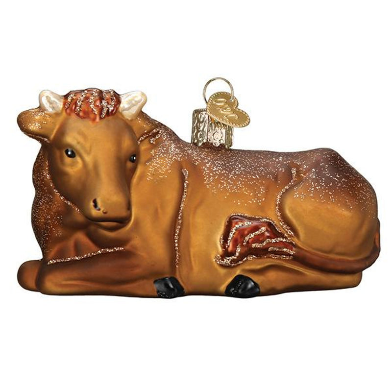 Ox Glass Ornament