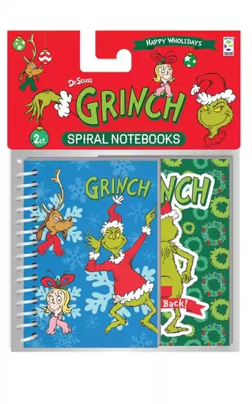 Dr. Seuss - The Grinch Spiral Notebook 2 Pack - Style