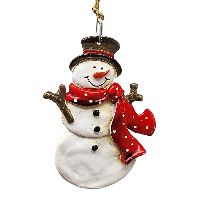 Clay-Style Snowman Ornament