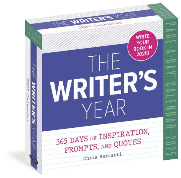 The Writer's Year Page-A-Day Calendar 2025: 365 Days of Inspiration, Prompts, and Quotes