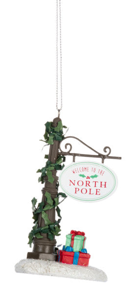 Northpole Sign Post Ornament