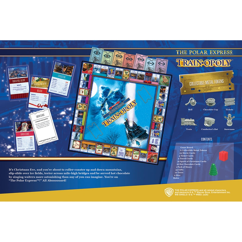 The Polar Express Train  Opoly Board Game