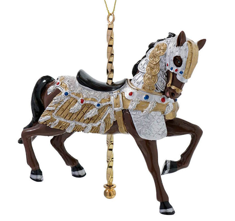 Resin Carousel Assortment Ornament - Knights Horse