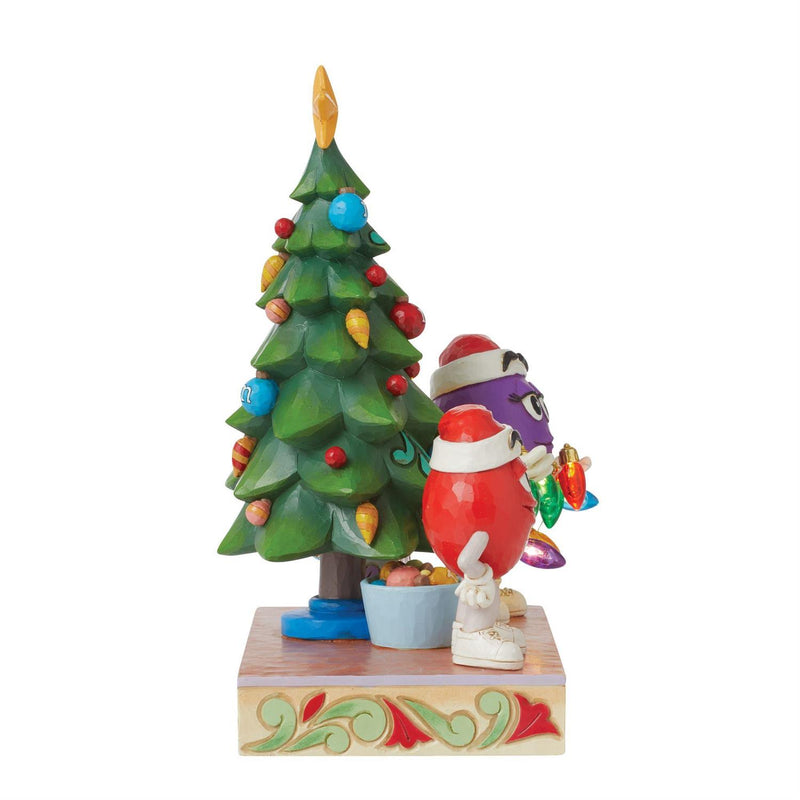 M&M'S Purple/Red Character Tree Figurine