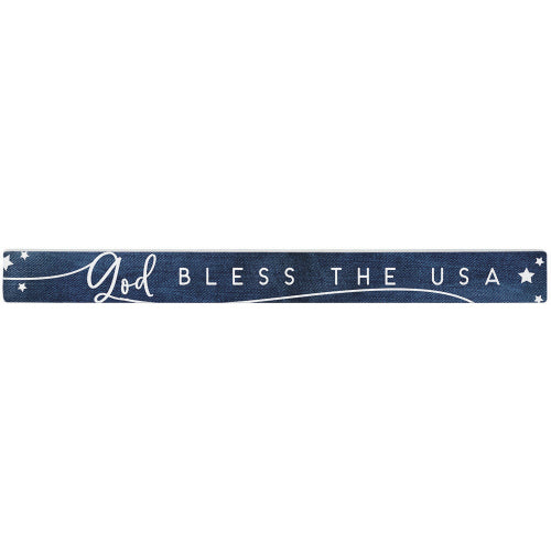 16 inch Shelf Sitter Sign - God Bless The USA