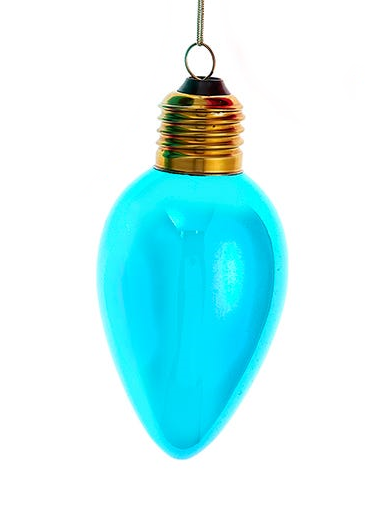 Glass Oversized C7 Bulb Ornament -