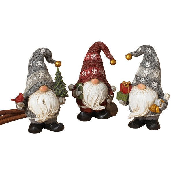 Holiday Gnome Figurine - 6 Inch -