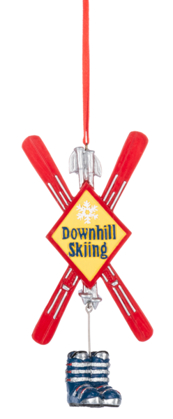 Downhill Ski Ornament