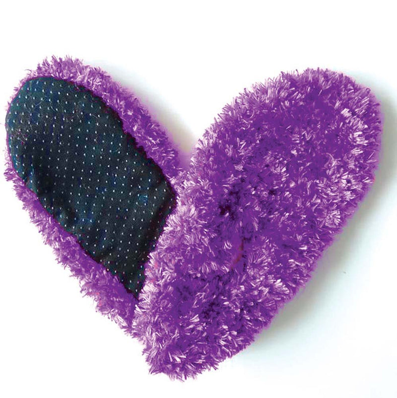 Fuzzy Footies Super Soft Slippers - Purple