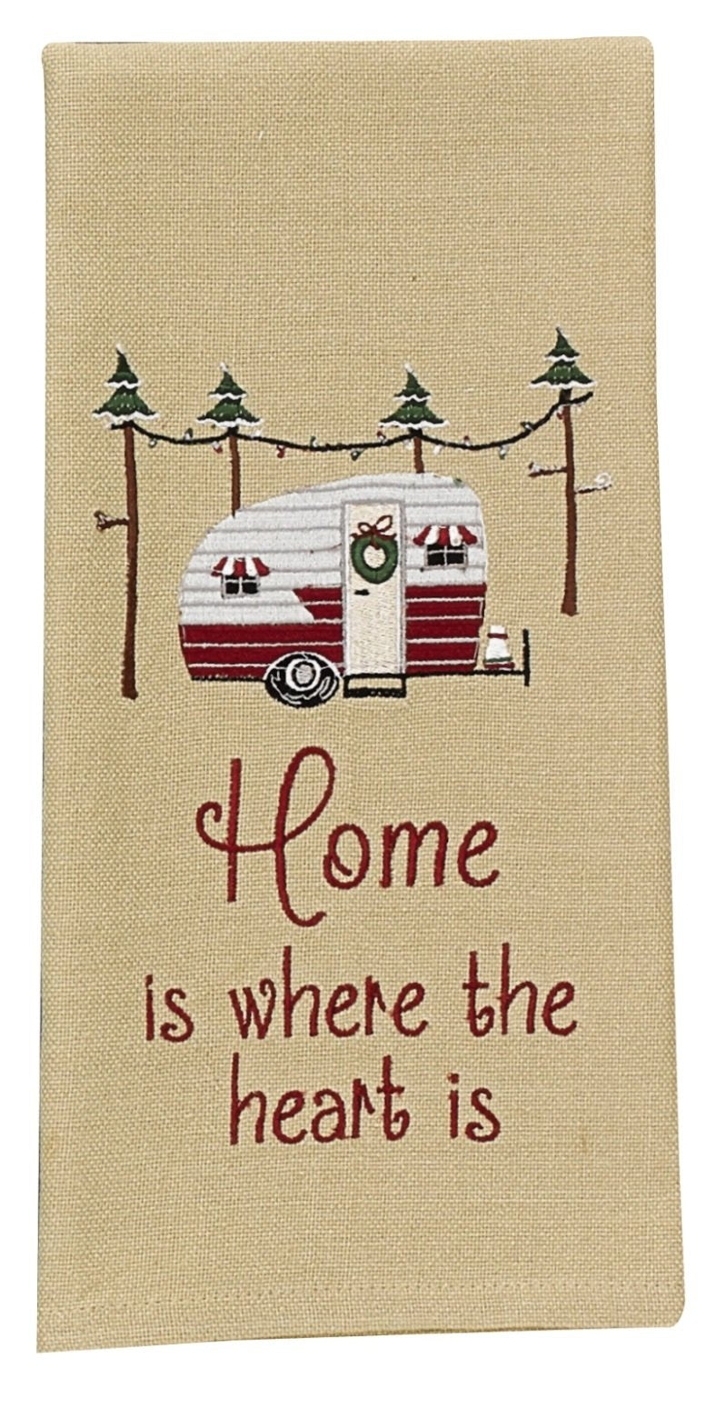 Home Is Where The Heart is Dish Towel