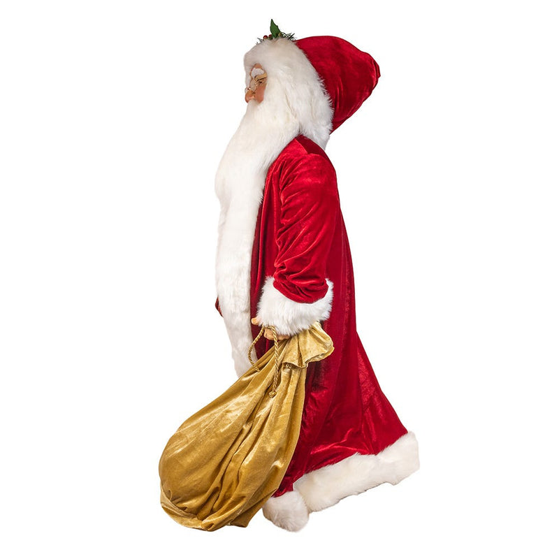 40" Jacqueline Kent Traditional Santa With Bag