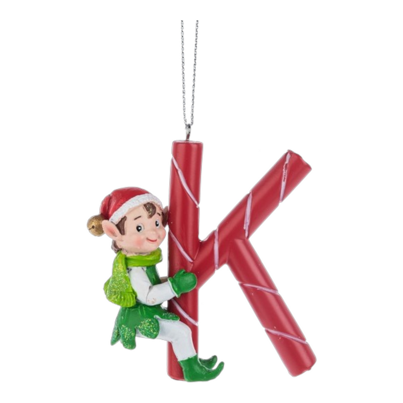 Kindness Elves Monogram Ornament -