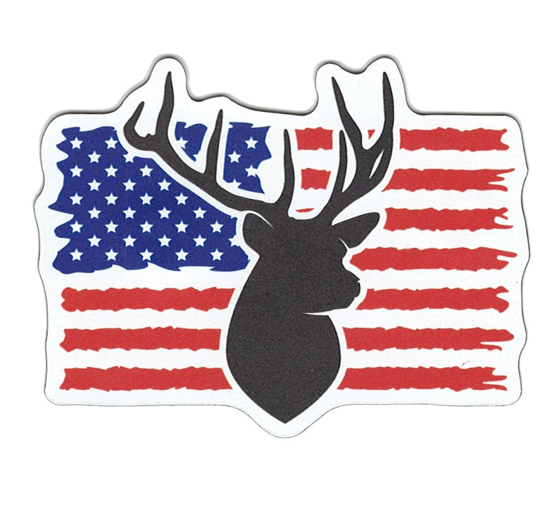 Small Flex Magnet - American Flag Deer