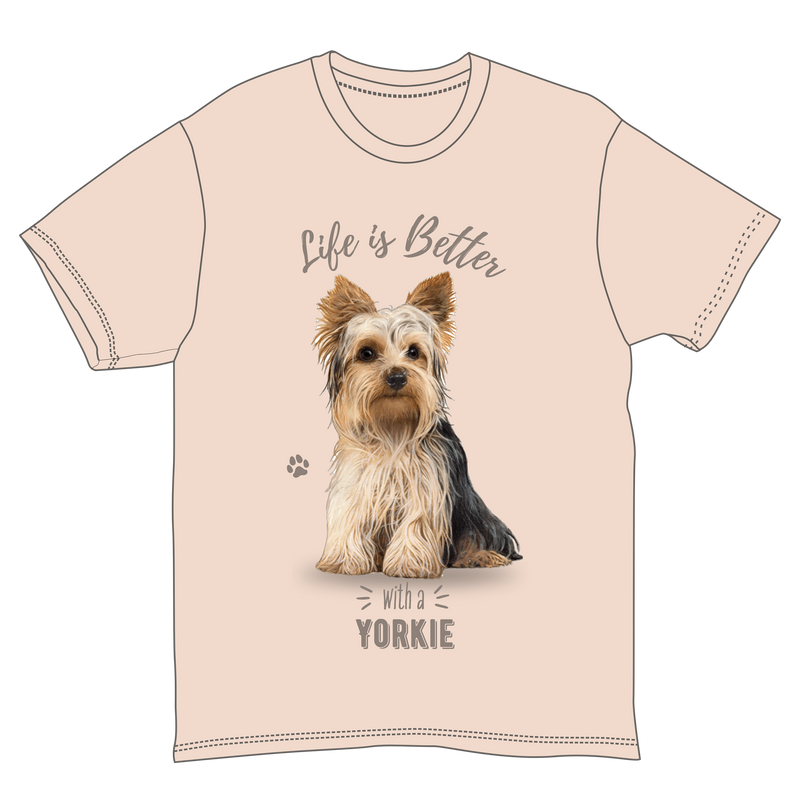 Life is Better with a Yorkie T-Shirt -