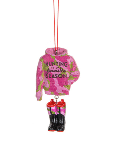 Pink Hunting Outfit Ornament