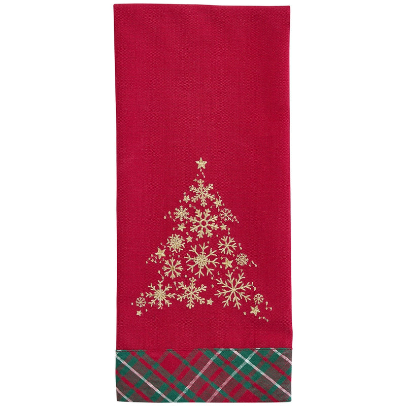 Patricia Heaton Home Saint Nicholas Tartan Decorative Dishtowel