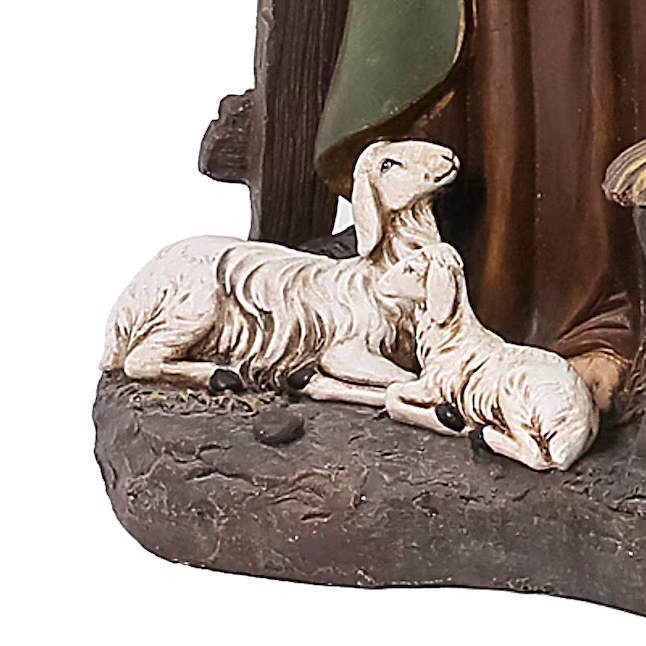 38 Inch Magnesium Nativity Figurine with Lighted Lantern