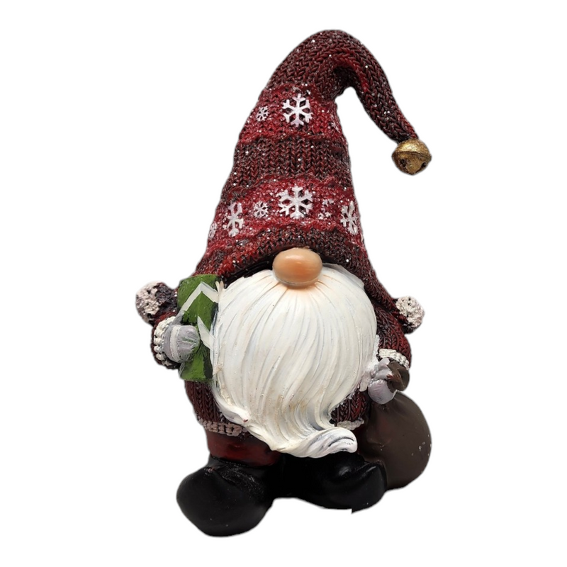 Holiday Gnome Figurine - 6 Inch -