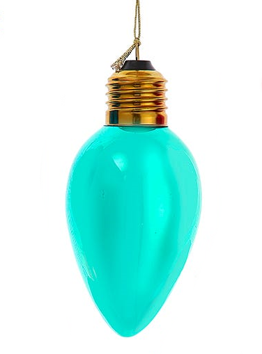 Glass Oversized C7 Bulb Ornament -